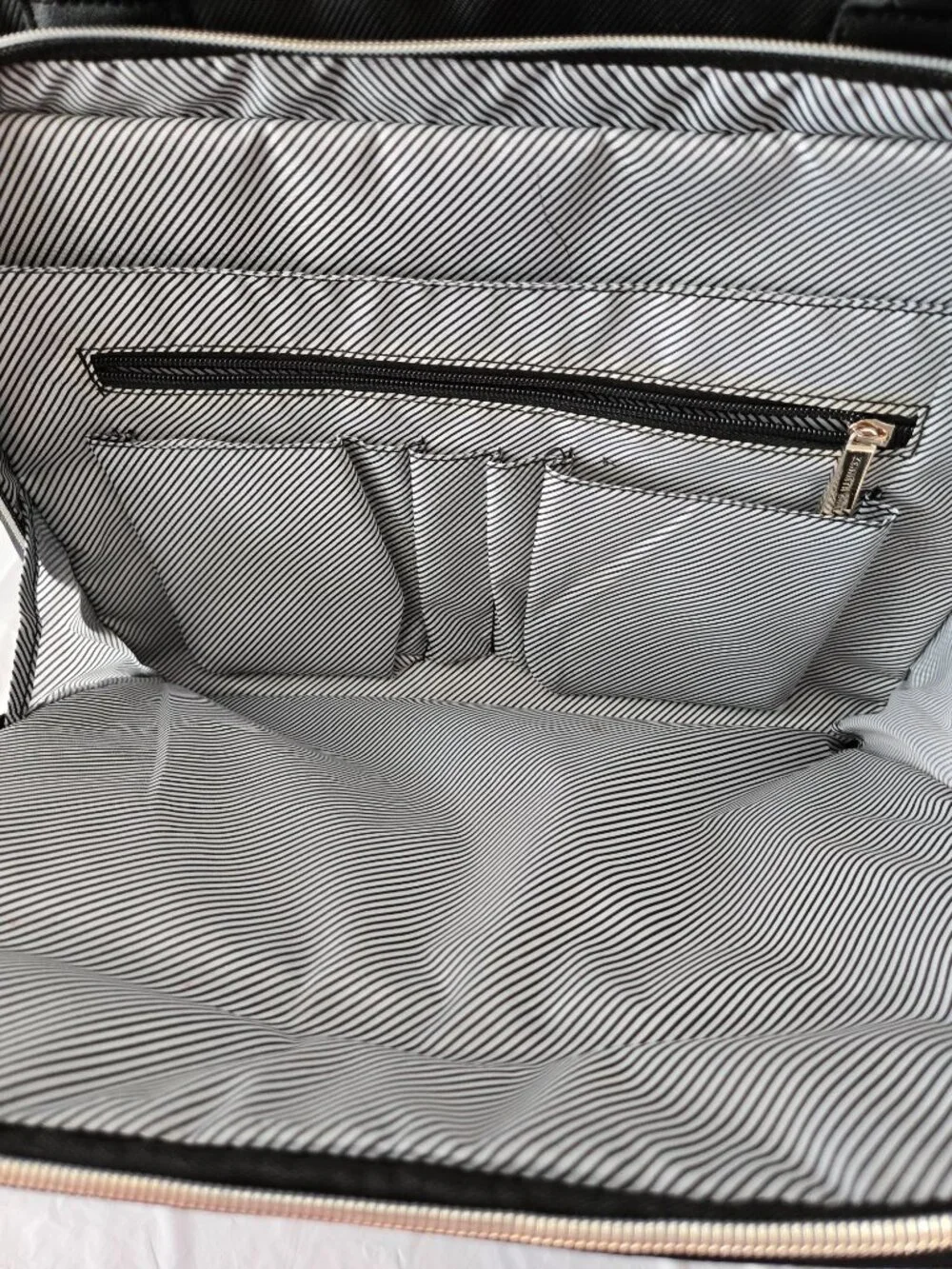 Reaction Kenneth Cole Black Laptop Bag Work Tote Briefcase Shoulder Strap Unisex